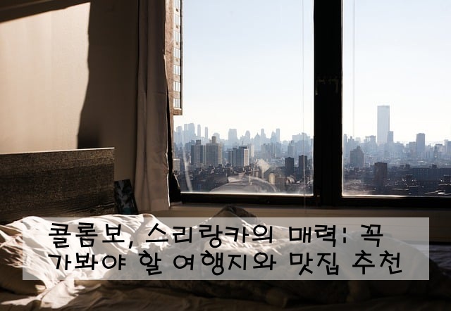 콜롬보, 스리랑카의 매력: 꼭 가봐야 할 여행지와 맛집 추천