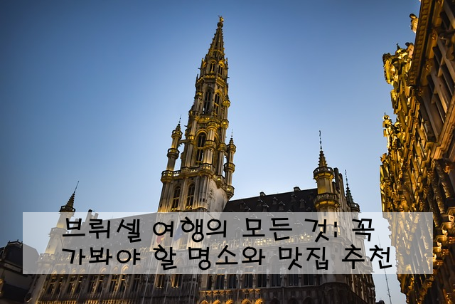 브뤼셀 여행의 모든 것: 꼭 가봐야 할 명소와 맛집 추천