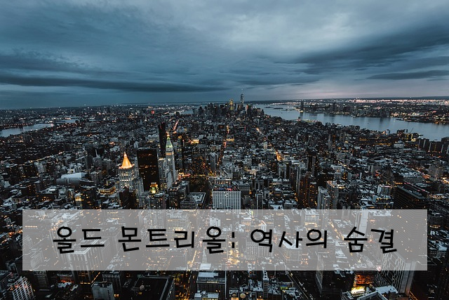 올드 몬트리올: 역사의 숨결