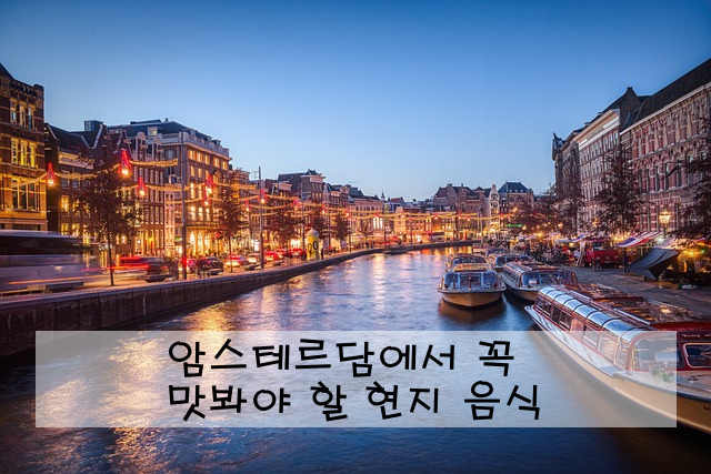 암스테르담에서 꼭 맛봐야 할 현지 음식