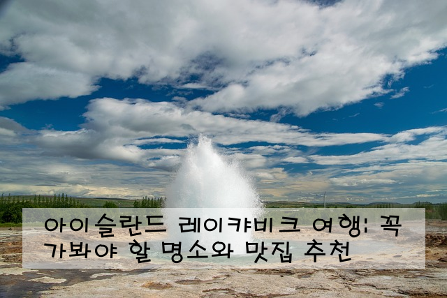 아이슬란드 레이캬비크 여행: 꼭 가봐야 할 명소와 맛집 추천