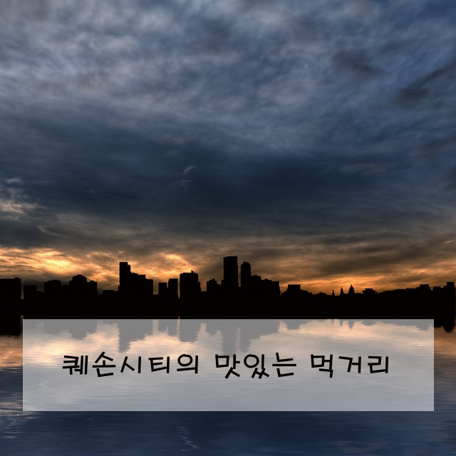 퀘손시티의 맛있는 먹거리